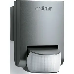 Датчик движения IS 130-2 130°, дальность 12 м, настенный монтаж, для наружного и внутреннего использования Steinel, антрацит