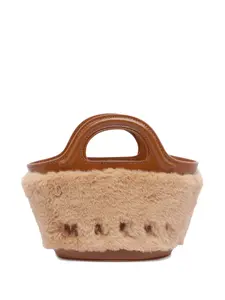 Декорированная мини-сумка Marni, коричневый