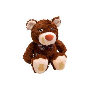 Плюшевая кукла милый медвежонок Puzzled Bear высота 35см Princess lovers, коричневый