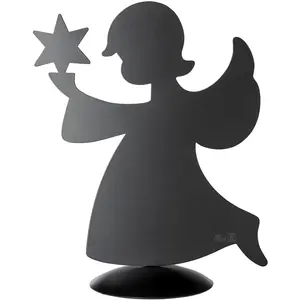 Фигурка ангела Финк «СВЯТОЙ РАБОТНИК», фигурка Адвента, ангел, декоративная фигурка, новогоднее украшение из железа Fink, черный