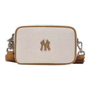 Сумка через плечо New York Yankees из полиэстера унисекс темно-кремовая MLB