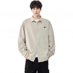 Рубашка женская Lapel Moderate WARRIOR, бежевый серый[free diy brand merch]