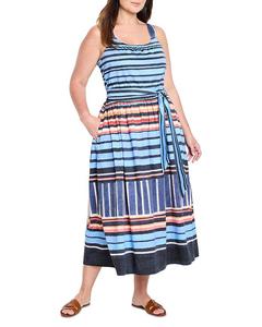 Расписной полуостров Платье Sophie NIC+ZOE Plus, мультиколор