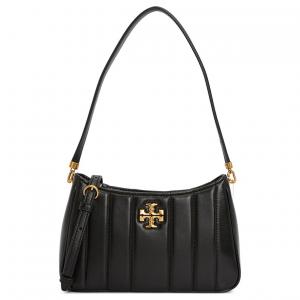 Кожаная мини-сумка через плечо кросс-боди женская черная TORY BURCH