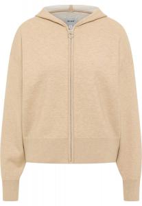 MUSTANG Вязаный кардиган 'Style Santa Fe' в бежевом цвете