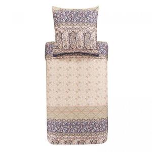 Сатиновый комплект постельного белья Bassetti Mako Imperia цвет бежевый-41 размер 155х220 + 1х 80х80 100% хлопок