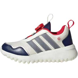 Активные низкие повседневные детские кроссовки Jade White/Dark Blue/Gemstone Red Kids' Adidas