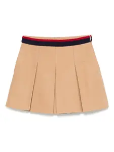 Плиссированная юбка MONCLER, коричневый