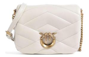 Детская Любовь Сумка Через Плечо из Овчины, Женская Сумка Кроссбоди Айвори PINKO