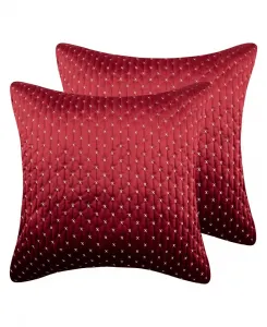 Комплект из 2 наволочек для вышивания крестиком, европейский стиль Levtex, красный