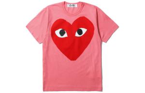 CDG Play Футболка Pastelle Red Heart Pink