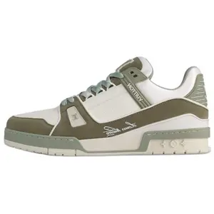 Кроссовки для скейтборда Trainer Unisex Low-Top Dark Green Louis Vuitton