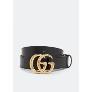 Ремень GUCCI GG Marmont thin belt, черный