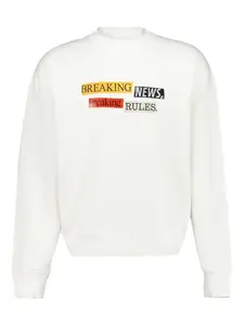 Свитшот PA x LA Times с цитатой и круглым вырезом Palm Angels, белый