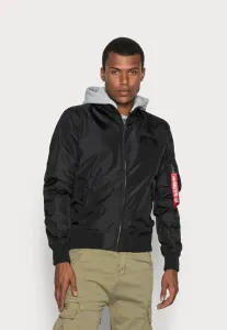 Куртка с капюшоном для межсезонья Alpha Industries, Black