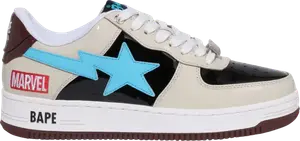 Кроссовки Marvel x Bapesta Rocket Raccoon, кремовый