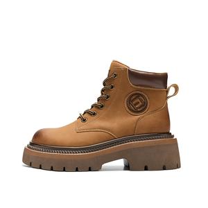 FION Короткие женские ботинки Martin, цвет Earth Yellow