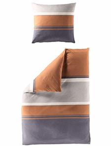 Постельное белье JACK 2 tlg Mako Satin 135x200cm Streifen, цвет rost