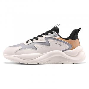 361° Износостойкие и легкие низкие кроссовки для бега, бежево-серые, мужские