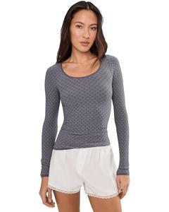 Женская блуза с длинным рукавом Free People Love Letter, Iron