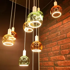 СВЕТИЛЬНИК LED LED Floating Billiard 200 E27 1 шт. Экстра-теплый белый, ручная работа Segula, желто-зеленый