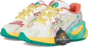 Кроссовки PUMA Kids Inverse Jurassic World Shoes, цвет Warm White/Pelé Yellow/Sparkling Green