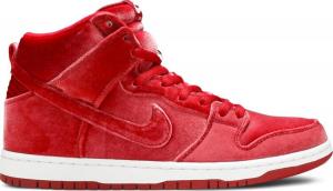 Кроссовки Nike SB Dunk High PRM 'Red Velvet', красный