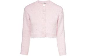 Укороченный топ Miu Miu, розовый