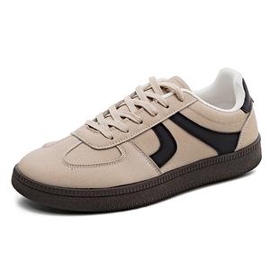 Износостойкие и легкие низкие скейтерские кроссовки мужские хаки HUANQIU