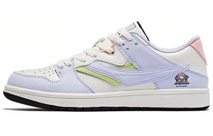 Кроссовки для скейтбординга женские, низкие, синие/белые Qiaodan