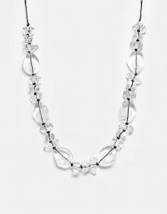 Ожерелье унисекс из прозрачного бисера Reclaimed Vintage