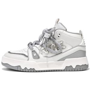 Покрытие Амортизация Устойчивость к истиранию Легкость Поддержка Увеличение высоты Mid top Обувь для скейтборда Unisex TCELLARS, vintage белый (mid-top)[full-length shock-absorbing air cushion]