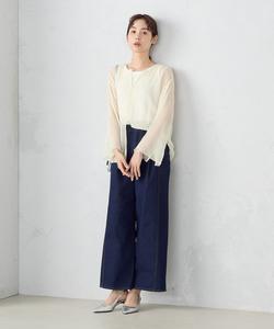 Прозрачная блузка + майка Comme Ca Ism, цвет Ivory