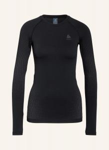 Функциональное нижнее белье-рубашка performance warm eco odlo, черный/серый