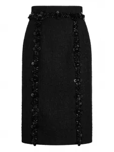 Декорированная юбка-карандаш Dolce & Gabbana, черный