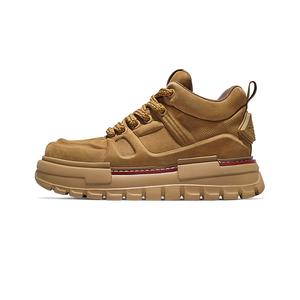 SALAXI Скользоустойчивые мужские высокие кеды в коричневом цвете, цвет Brown