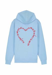 Толстовка Mira Paris FLOWERS BACK EMBROIDERY UNISEX ZIPPED, Blue/Neon Blue