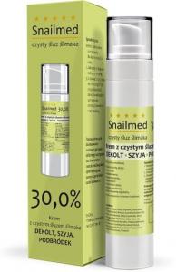 Крем для зоны декольте, подбородка и шеи с чистой слизью улитки Snailmed Deep Reconstruction