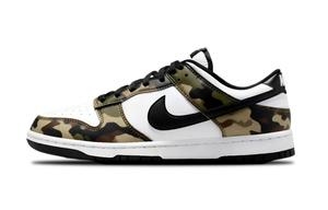 Nike Кроссовки для скейтбординга Dunk Jungle Signal Cushioning, Wear Resistant Low top мужские бело-зеленые