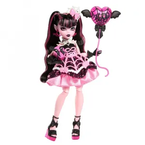 Детская кукла Monster High Scary Sweet Birthday Draculaura doll, розовый