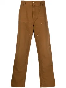 Прямые джинсы Double Knee CARHARTT WIP, коричневый