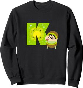 Крейон Шин-чан: Веселье! Учись от А до Я. Толстовка К Crayon Shinchan, черный