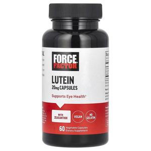 Лютеин, 20 мг, 60 растительных капсул Force Factor