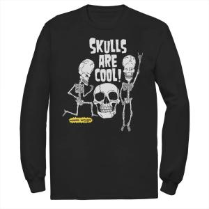 Мужской свитшот Бивис и Батт-Хед "Skulls Are Cool" Licensed Character, черный