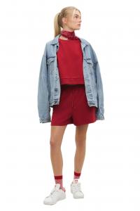 No Matter What Широкие шорты в темно-красном цвете