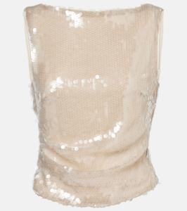 Топ Eton с пайетками Staud, Moon