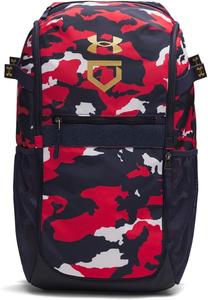 Бейсбольный рюкзак унисекс Under Armour Utility с принтом, (412) темно-синий/металлик золотой, один размер подходит всем, (412) Midnight Navy/Metallic Gold