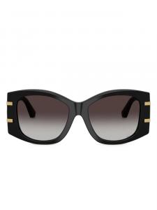 Dolce & Gabbana Eyewear солнцезащитные очки в геометричной оправе, черный
