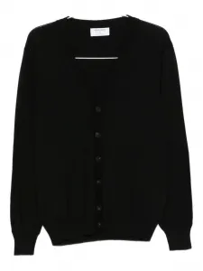 Кардиган на пуговицах с V-образным вырезом Gran Sasso, черный