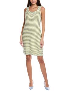 Платье из грубого твида St John St. John, желтый